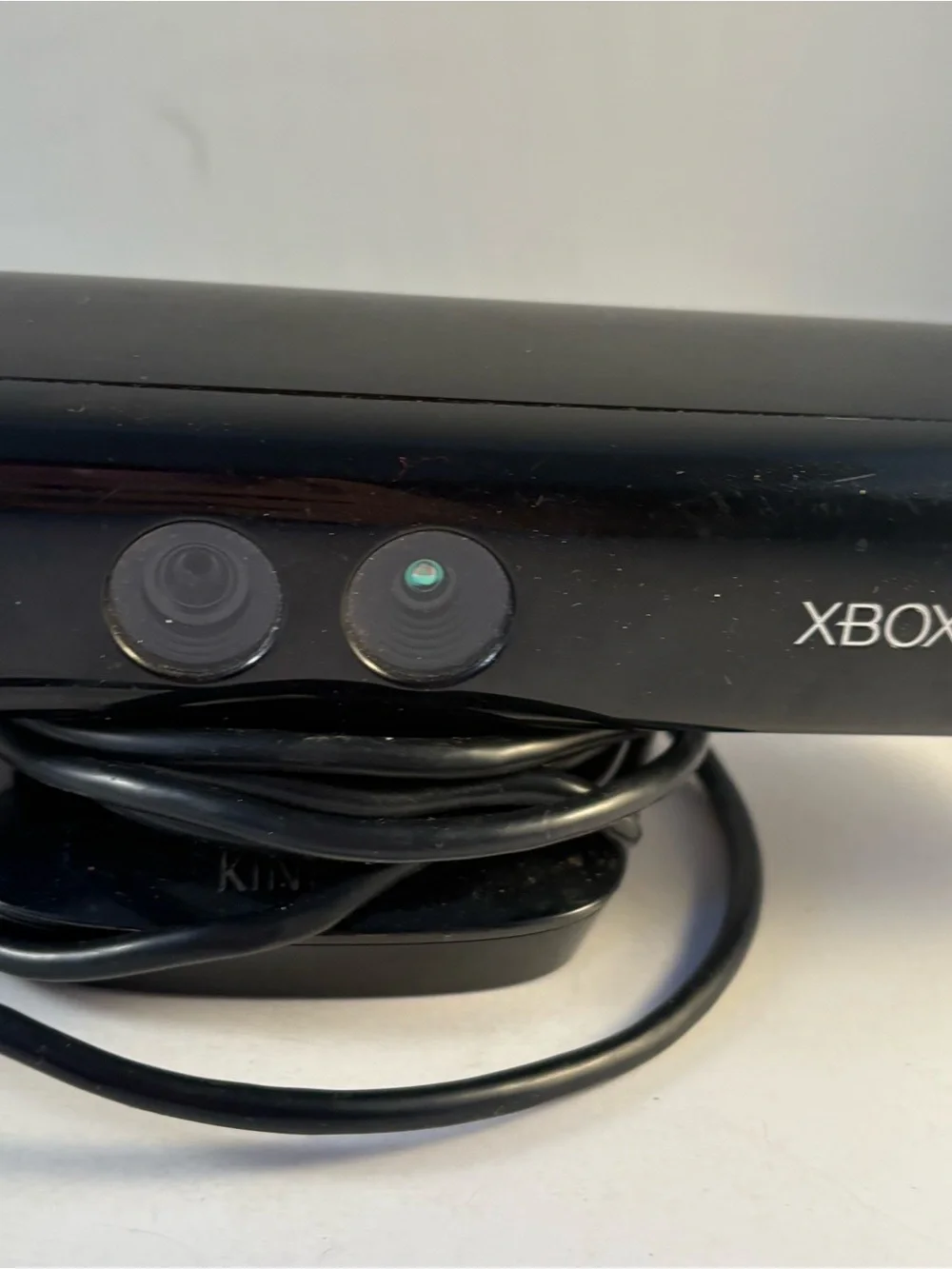 Microsoft Xbox 360 Kinect Camera TWO Wireless Gaming Controller Black 1403 White